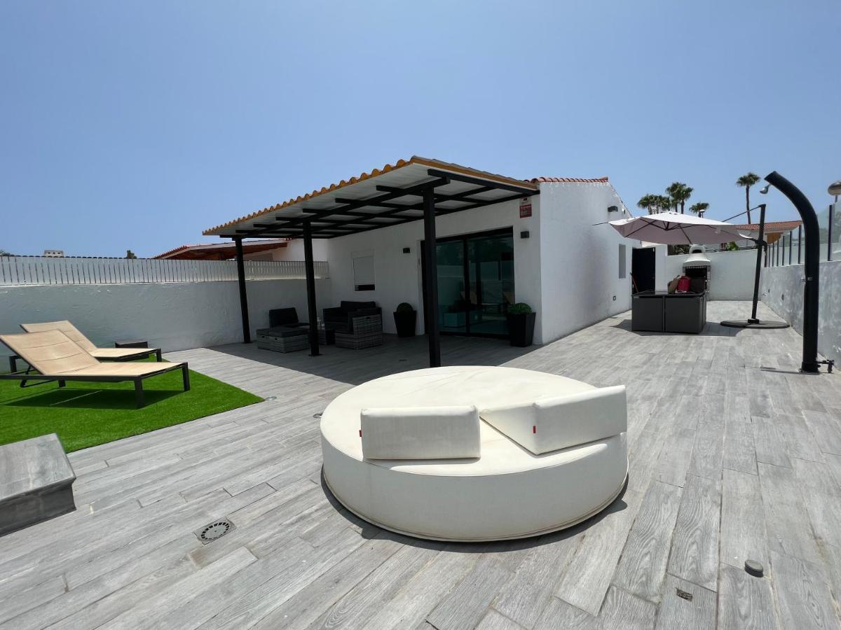 Agradable Bungalow Con Piscina Playa del Inglés Esterno foto