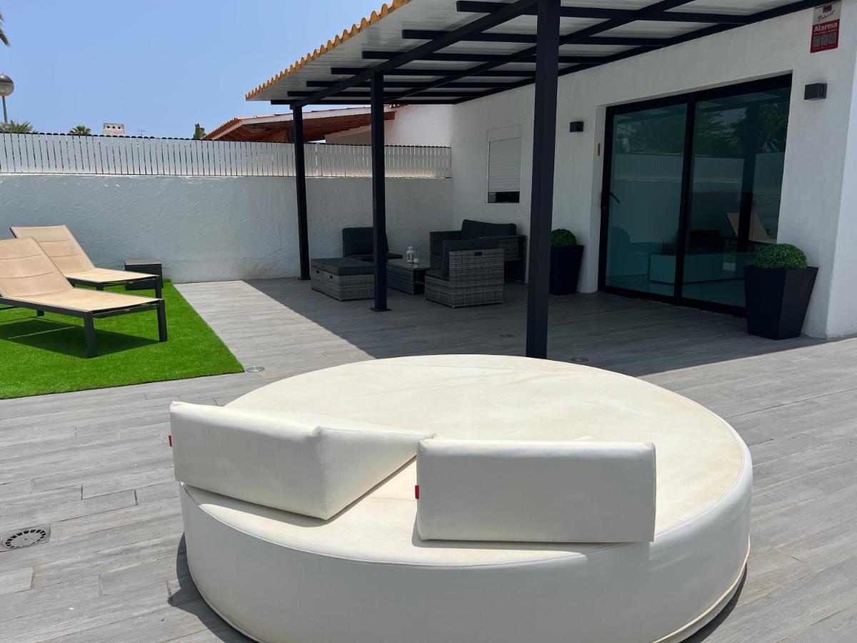 Agradable Bungalow Con Piscina Playa del Inglés Esterno foto